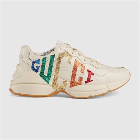 gucci sneaker glitter|gucci rhyton sneakers cheap.